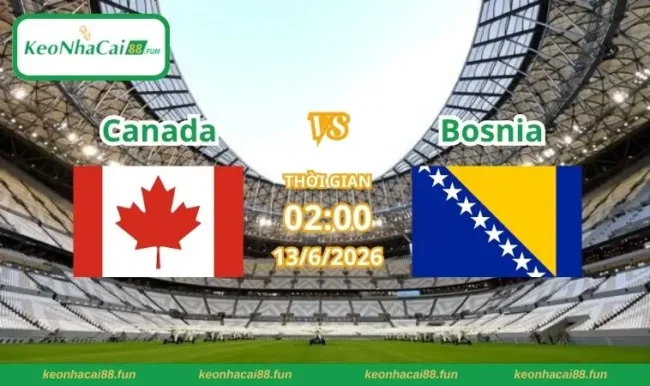 Soi kèo World Cup Canada vs Bosnia