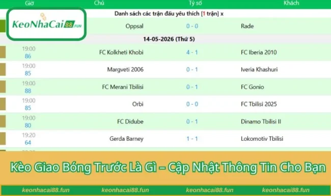 Kèo giao bóng trước là gì