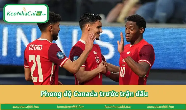 Phong độ Canada trước trận đấu