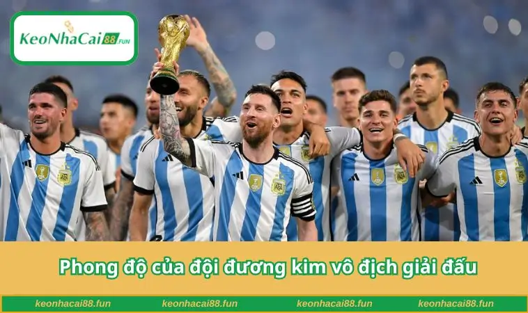 Phong độ của đội đương kim vô địch giải đấu
