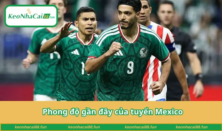 Phong độ gần đây của tuyển Mexico