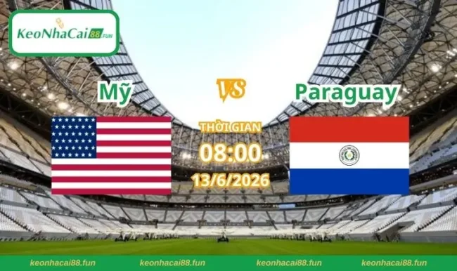 Soi kèo World Cup Mỹ vs Paraguay