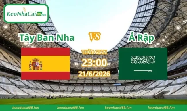 Soi kèo World Cup Tây Ban Nha vs Ả Rập