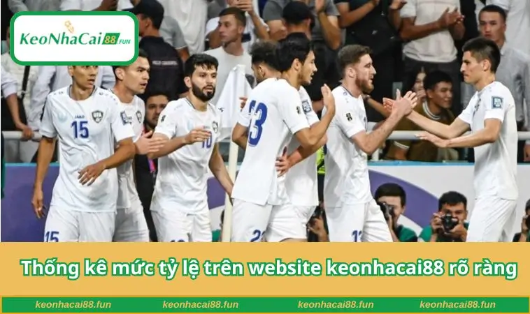 Thống kê mức tỷ lệ trên website keonhacai88 rõ ràng
