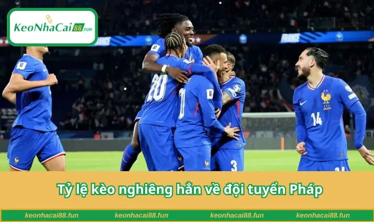 Tỷ lệ kèo nghiêng hẳn về đội tuyển Pháp
